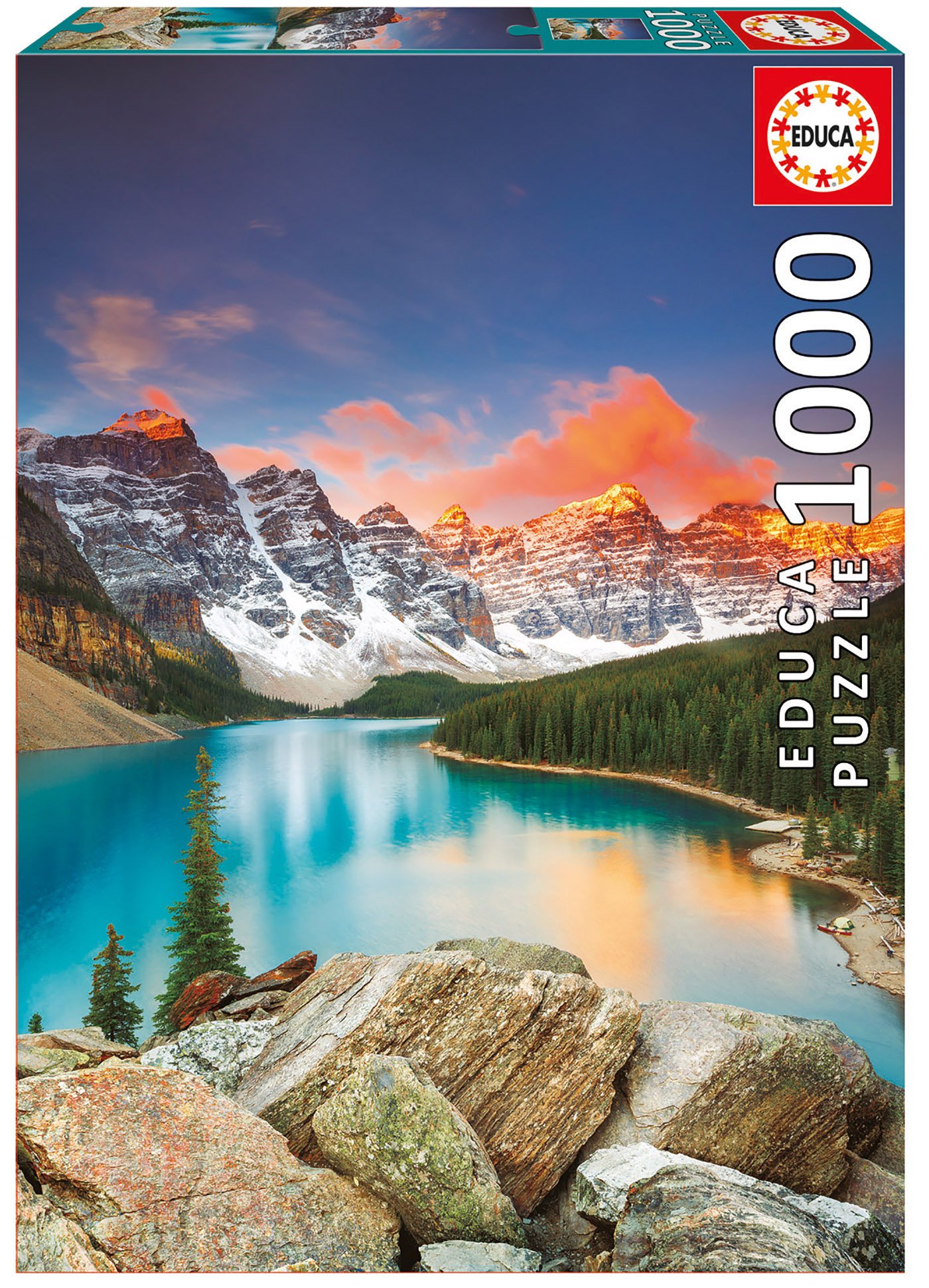educa-mor-nensee-lake-moraine-17739-puzzle-1000-teile-kanada image 1