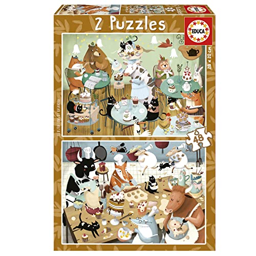educa-waldgeschichten-puzzle-2x48-teile-kinder-ab-4 image 5