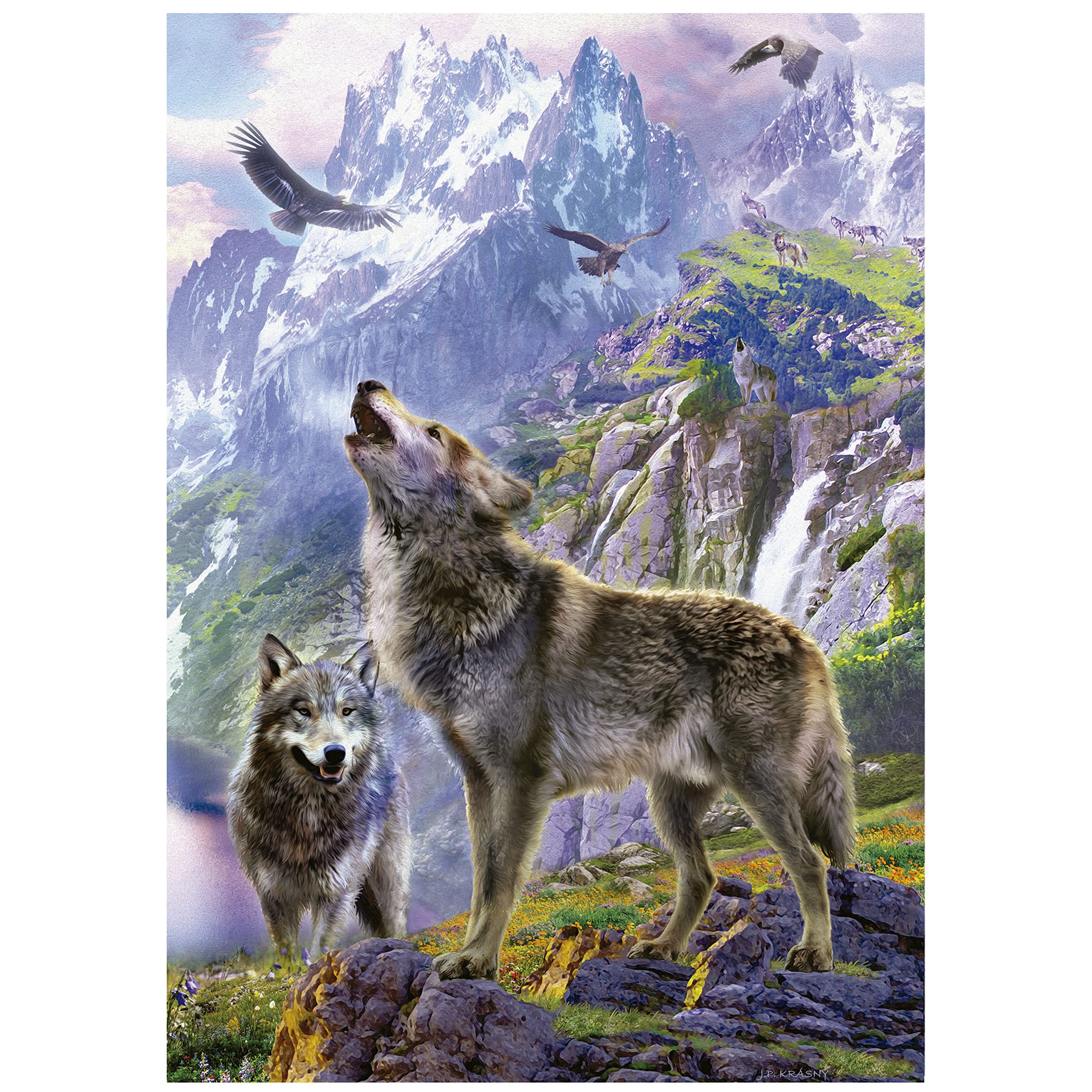 educa-w-lfe-in-den-bergen-19548-puzzle-500-teile-tiermotiv image 2