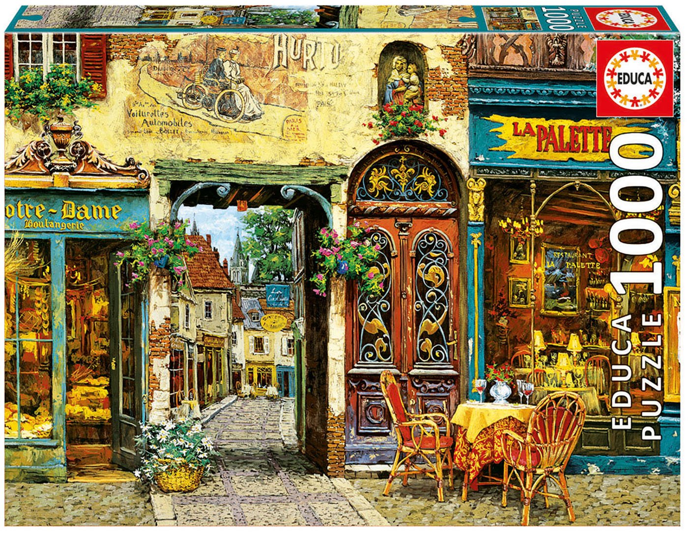 educa-16785-la-palette-notre-dame-puzzle-1000-teile image 1