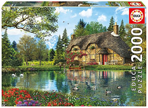 educa-16774-lake-view-cottage-puzzle-2000-teile-96x68 image 2