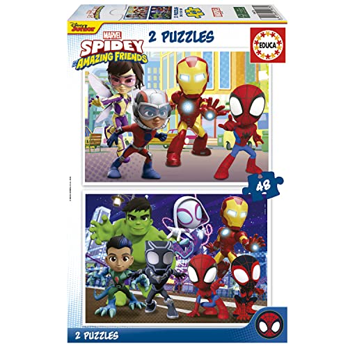 educa-19678-spidey-super-freunde-puzzle-2x48-teile-ab-4-jahren image 8