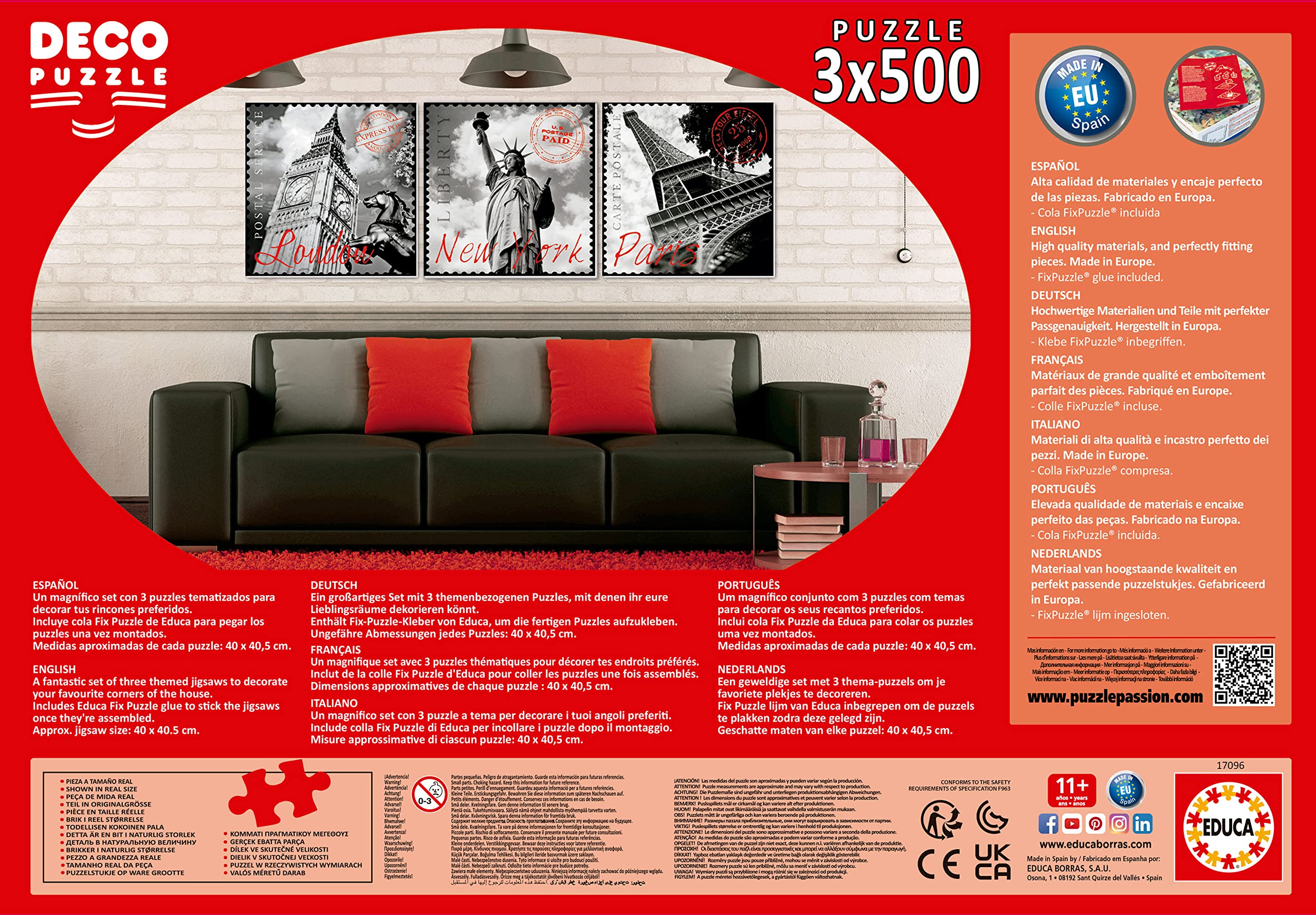educa-gro-e-st-dte-17096-puzzle-3x500-teile-schwarz-wei image 3