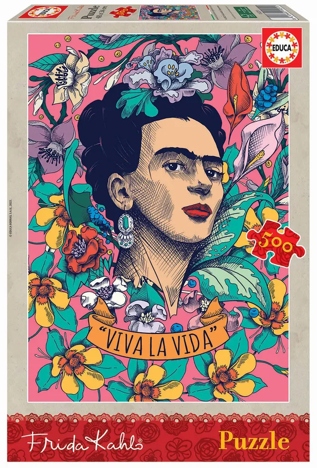 educa-viva-la-vida-frida-kahlo-puzzle-500-teile-34x48-cm image 1