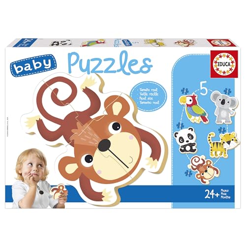 educa-19952-baby-puzzle-wildtiere-5in1-babypuzzle-ab-2-jahren image 7