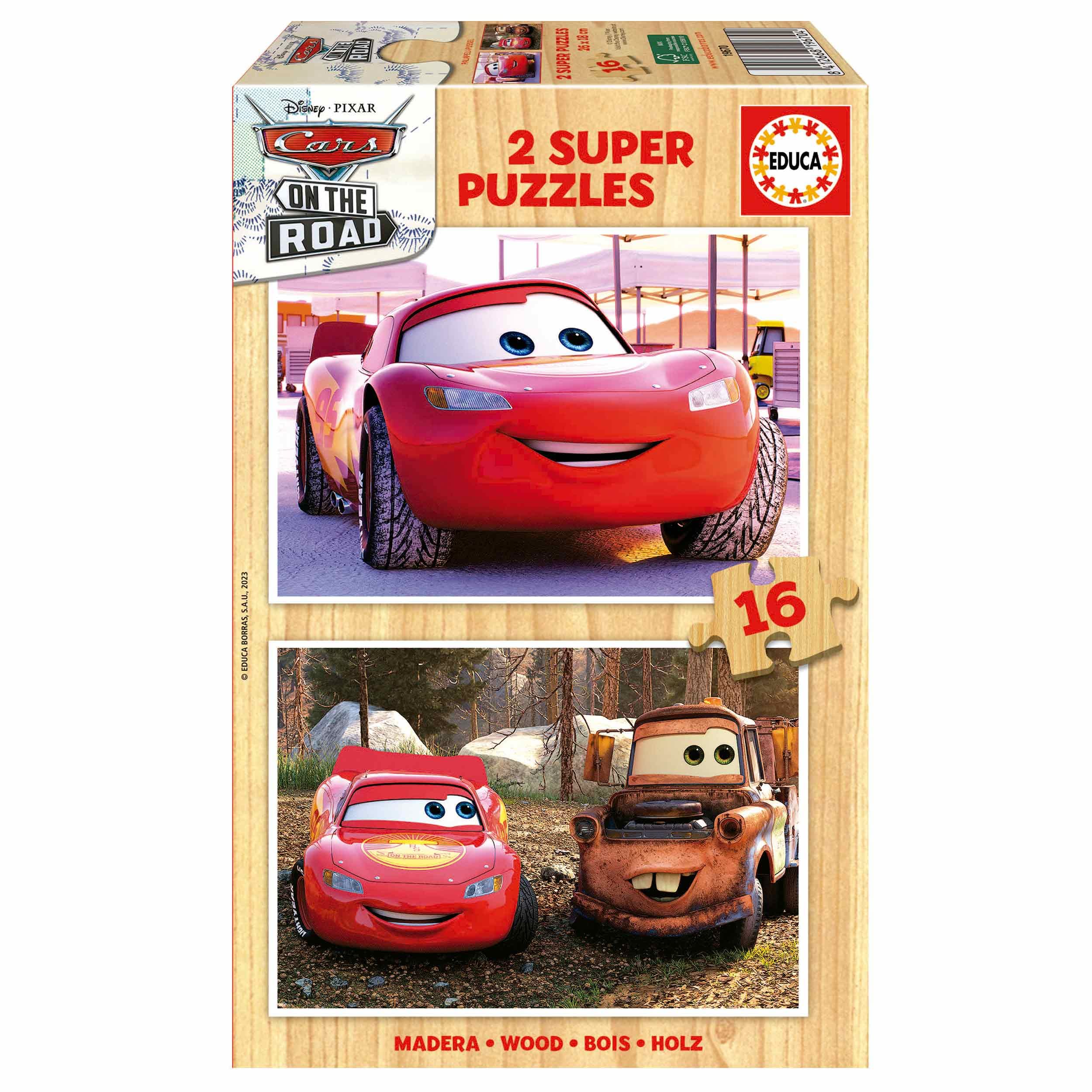 educa-19670-cars-2x16-holzpuzzle-f-r-kinder-ab-3-jahren image 1