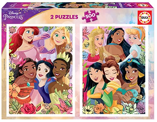 educa-19253-disney-prinzessinnen-puzzle-2x500-teile-ab-11-jahren image 4