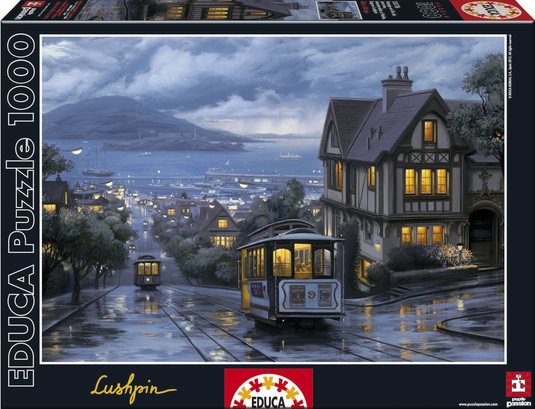 educa-nachtfahrt-lushpin-puzzle-1000-teile-15176 image 1