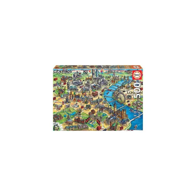 educa-london-city-maps-18451-puzzle-500-teile-stadt image 1