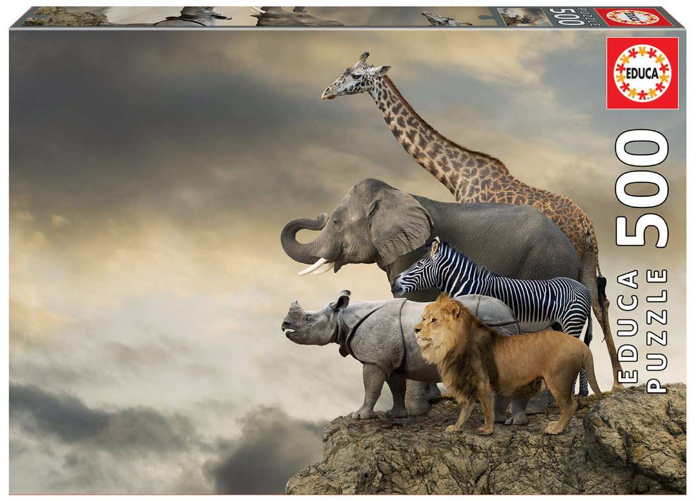 educa-animals-cliff-16737-puzzle-500-teile-48x34 image 1