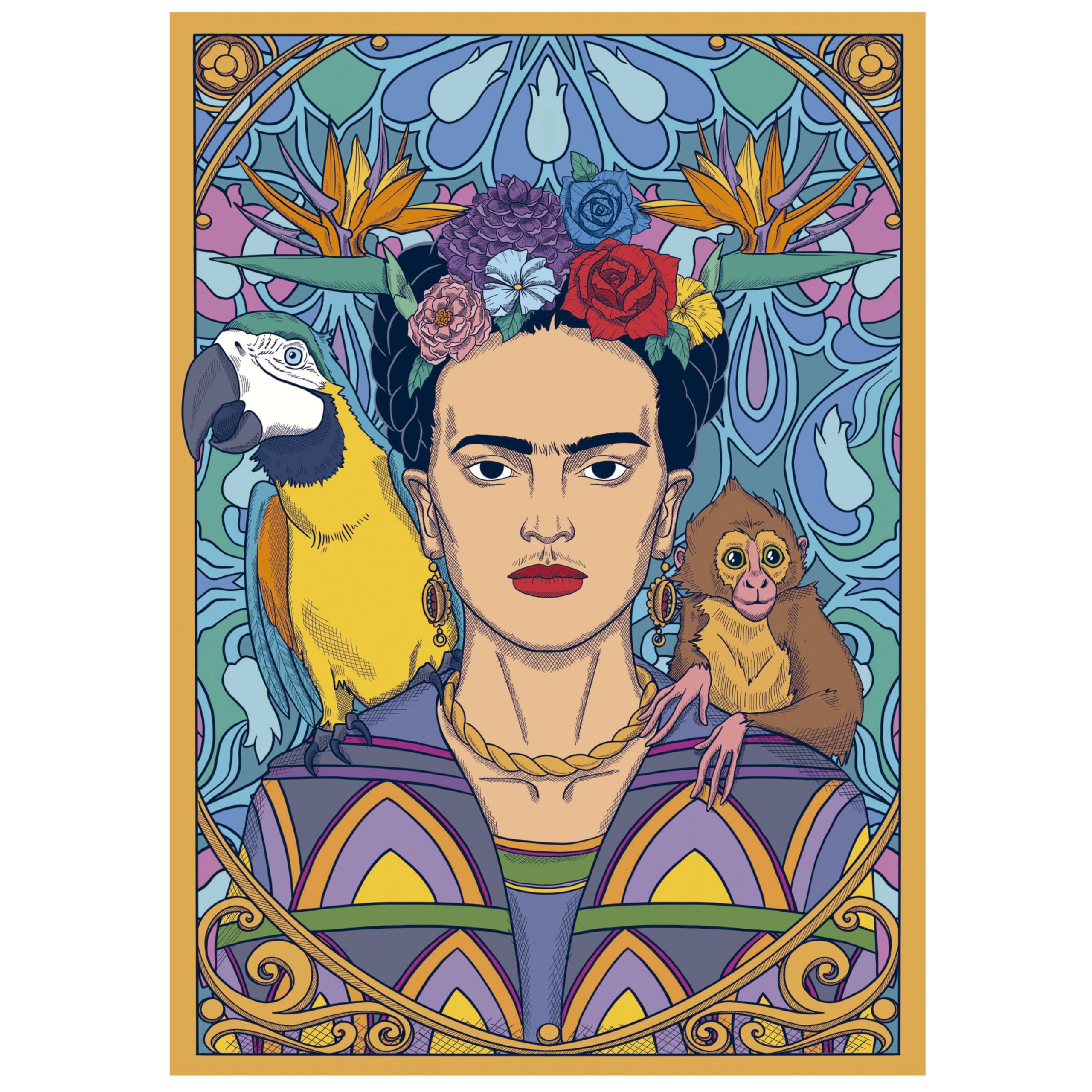 educa-frida-kahlo-19943-puzzle-1500-teile-85x60-cm image 2
