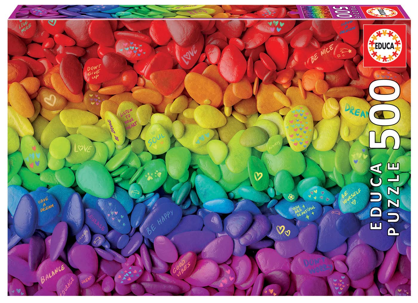 educa-kieselsteine-500-teile-puzzle-regenbogen-ab-10-jahren image 1