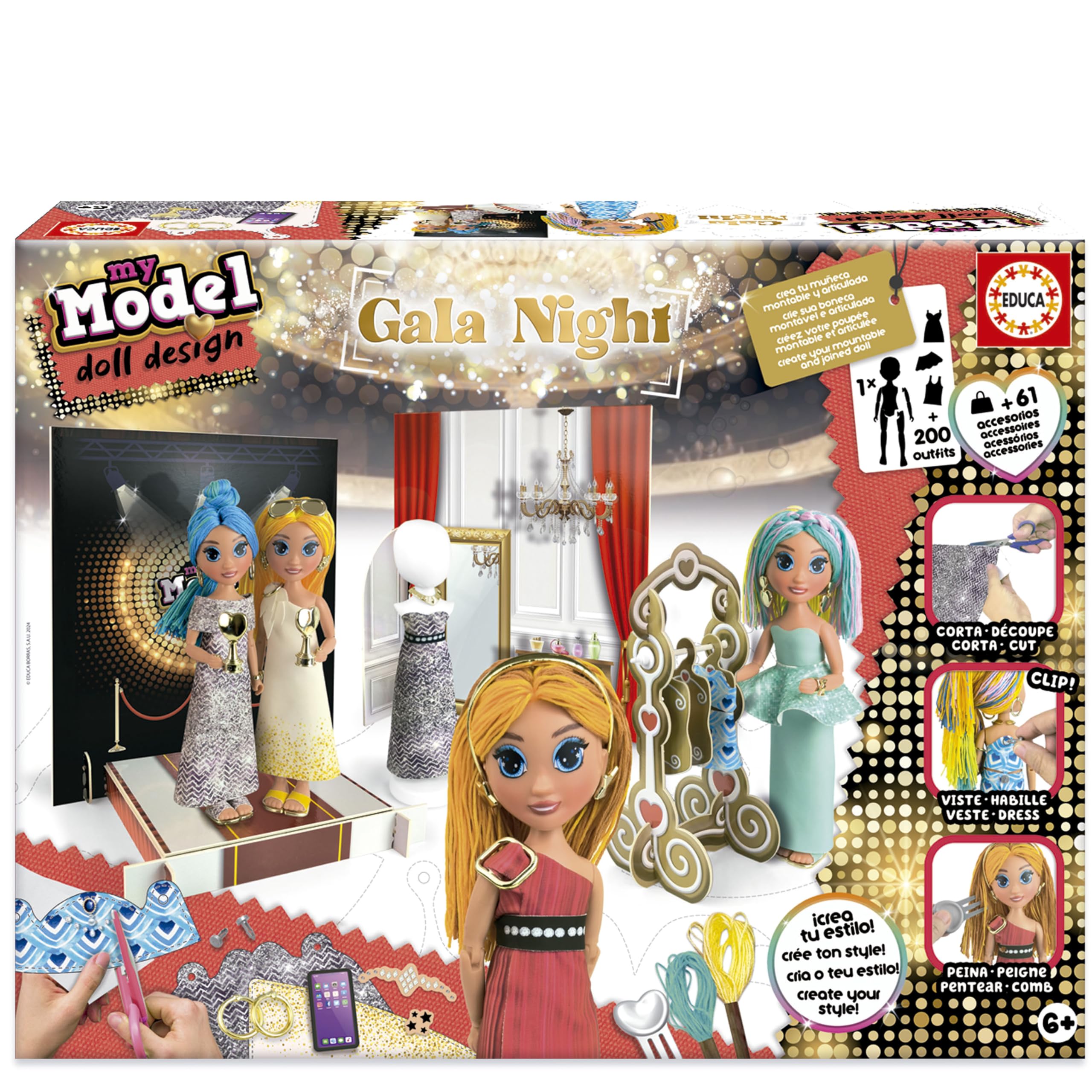 educa-my-model-galaabend-puppen-bastelset-mit-150-looks-ab-6-j image 1