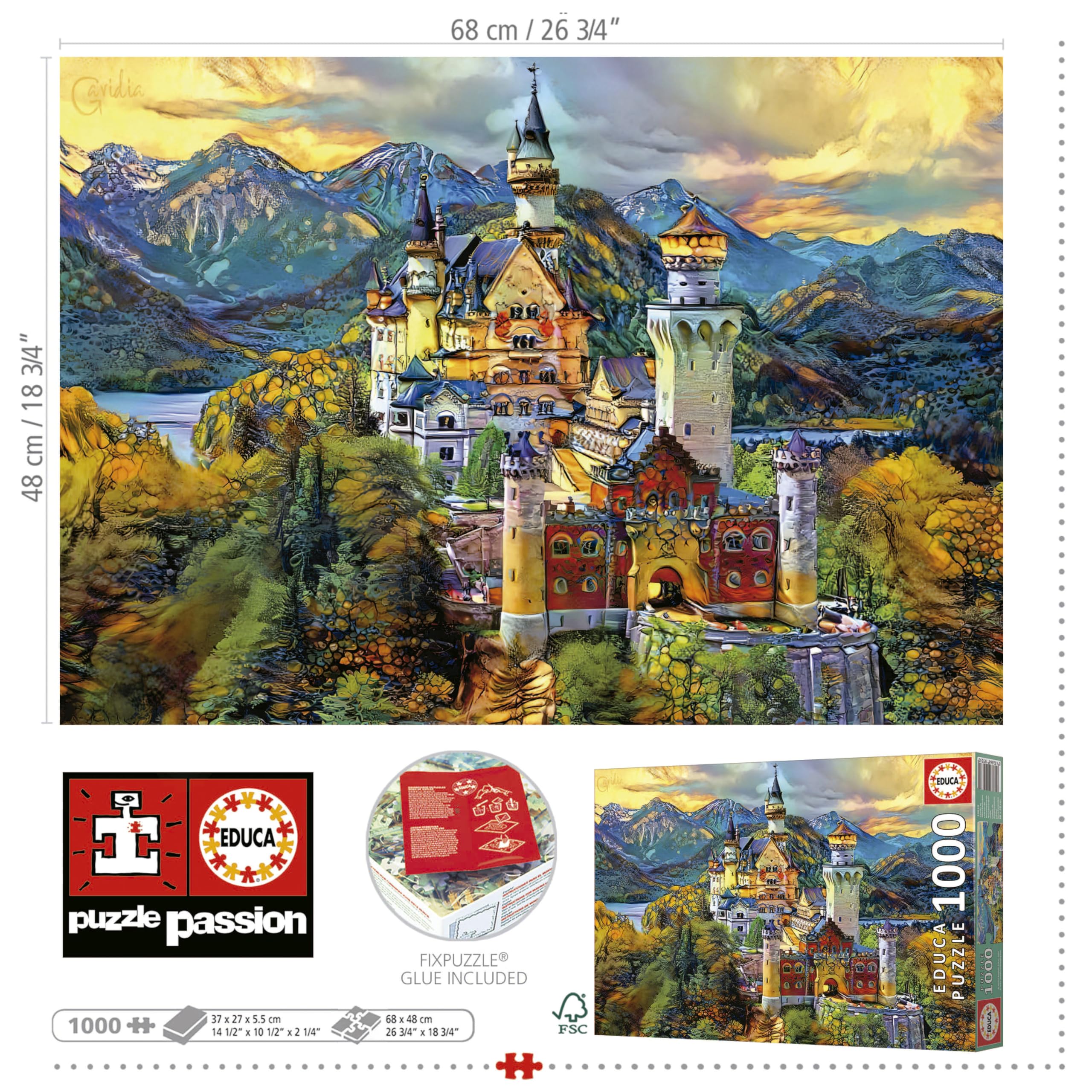educa-puzzle-1000-teile-schloss-neuschwanstein-erwachsene image 4