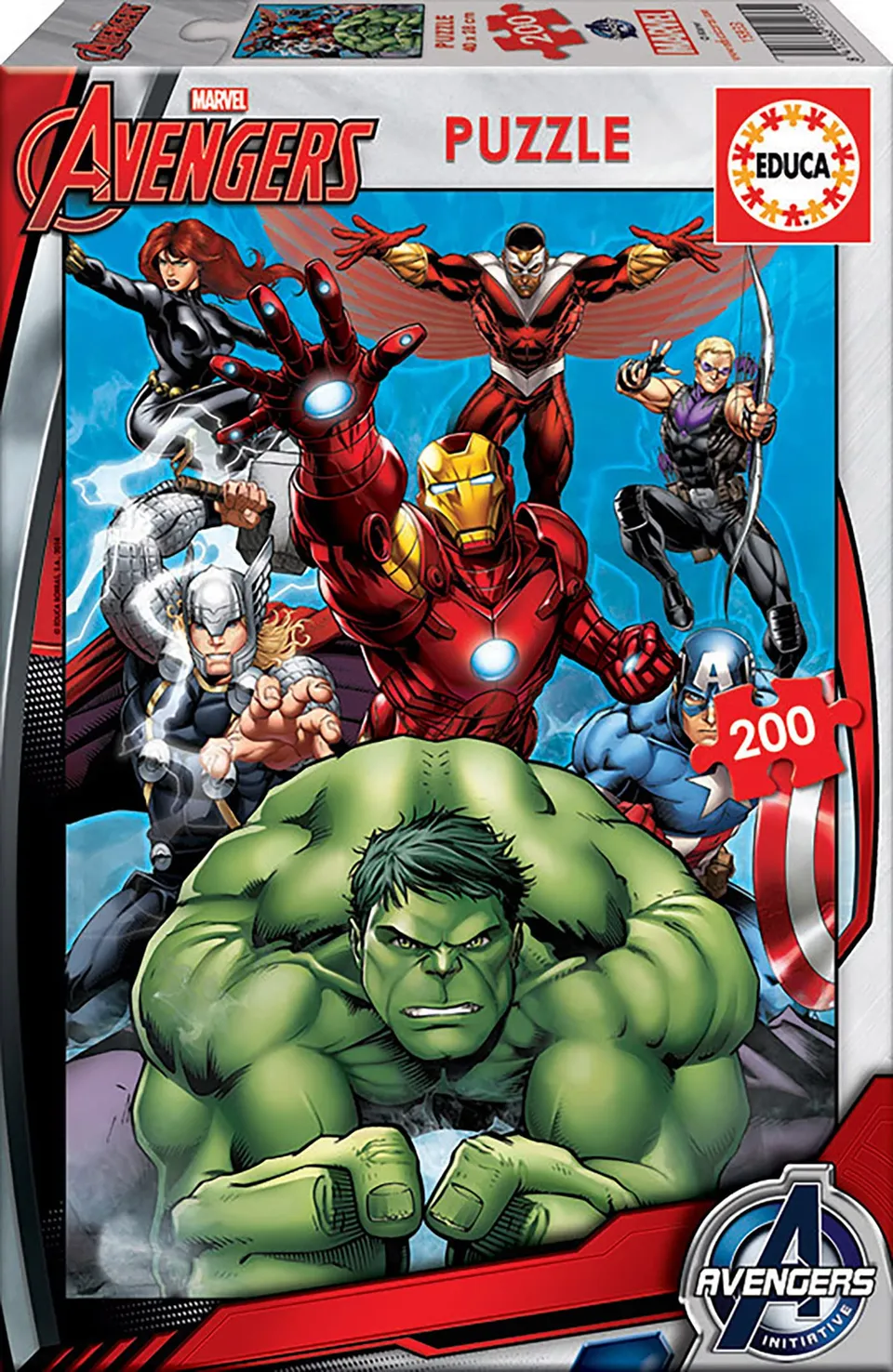 educa-avengers-puzzle-200-teile-marvel-superhelden-ab-6-jahre image 1