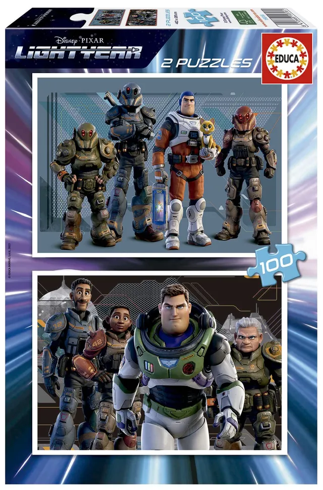 educa-lightyear-puzzle-set-2x100-teile-ab-5-jahren-disney image 1