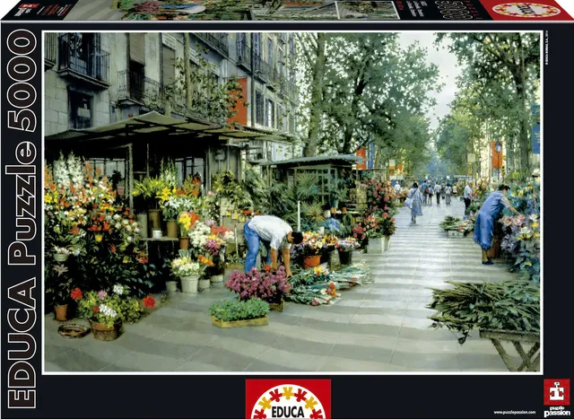 educa-16023-las-ramblas-barcelona-puzzle-5000-teile-stadt image 1