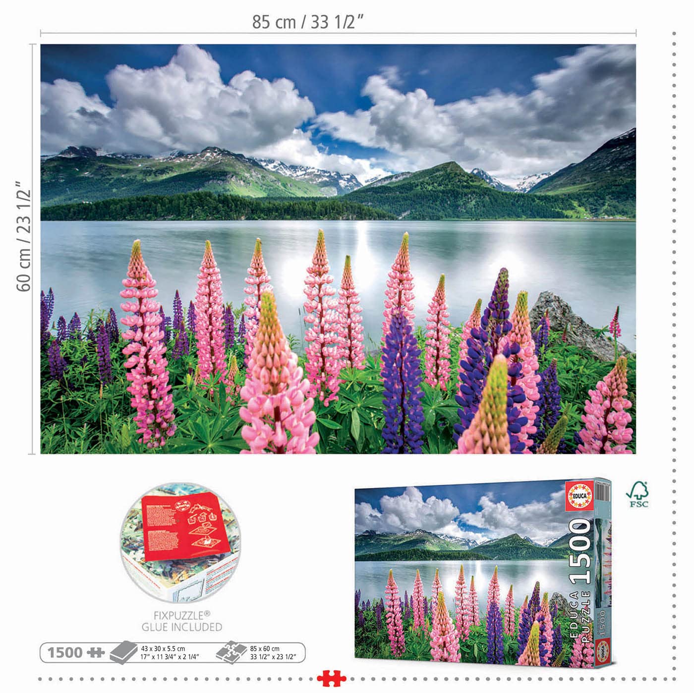 educa-19271-lupinen-am-silsersee-puzzle-1500-teile-ab-12-jahren image 3