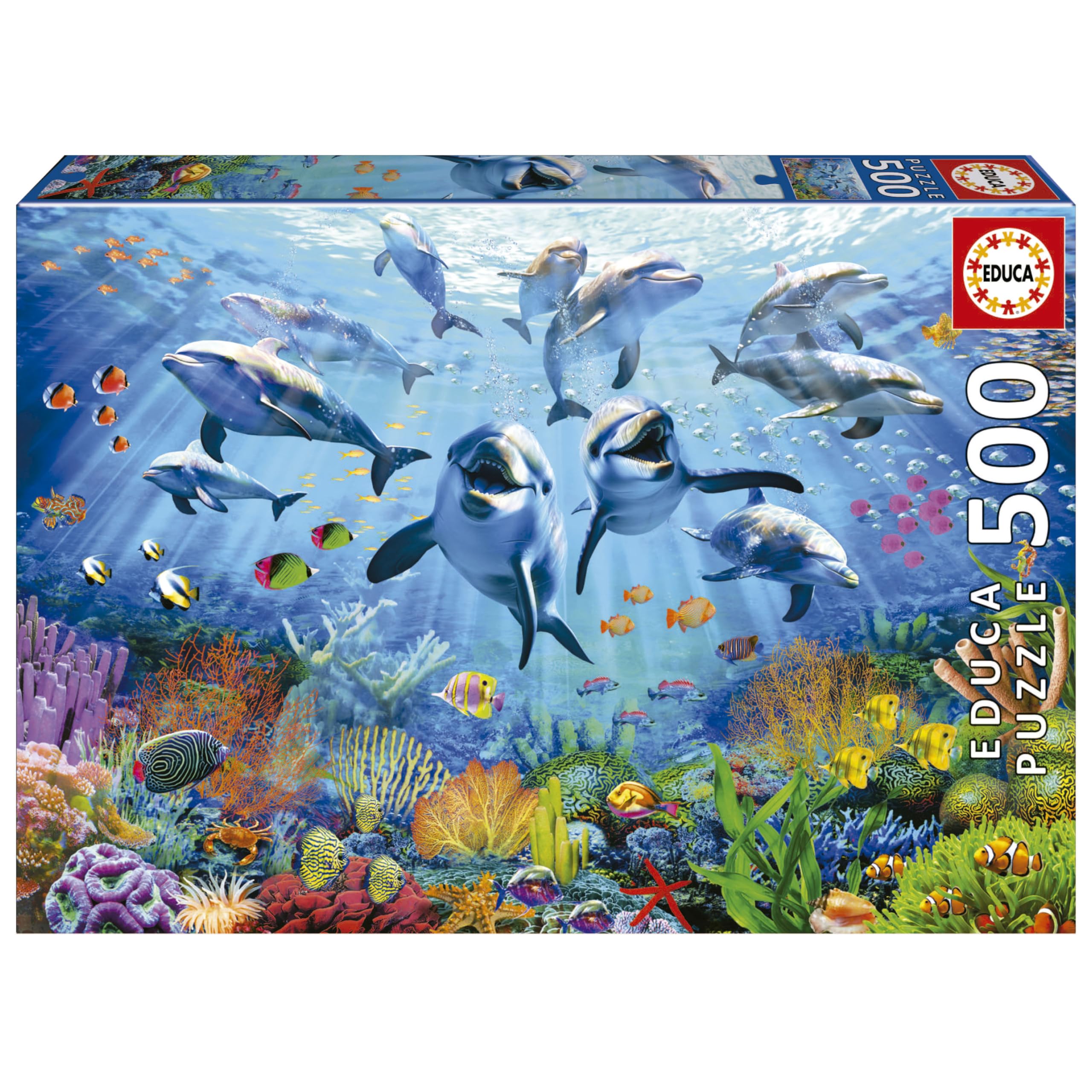 educa-19901-party-am-meeresgrund-puzzle-500-teile-ab-11-jahren image 1