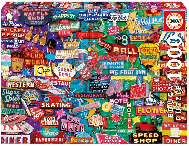 educa-16753-retro-neon-dream-puzzle-1000-teile-neon image 1