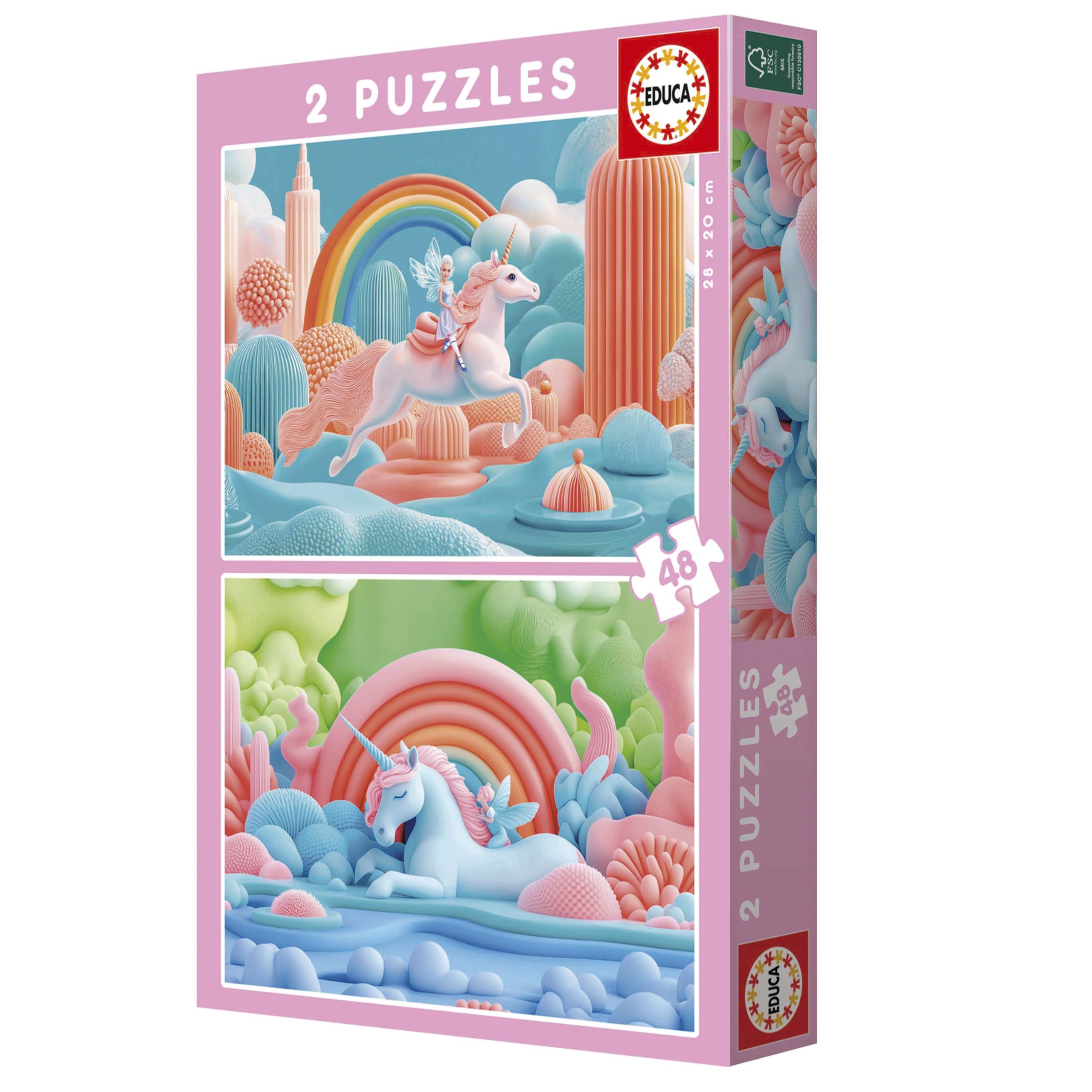 educa-magische-einh-rner-20223-kinderpuzzle-2x48-teile-ab-4-jahren image 6
