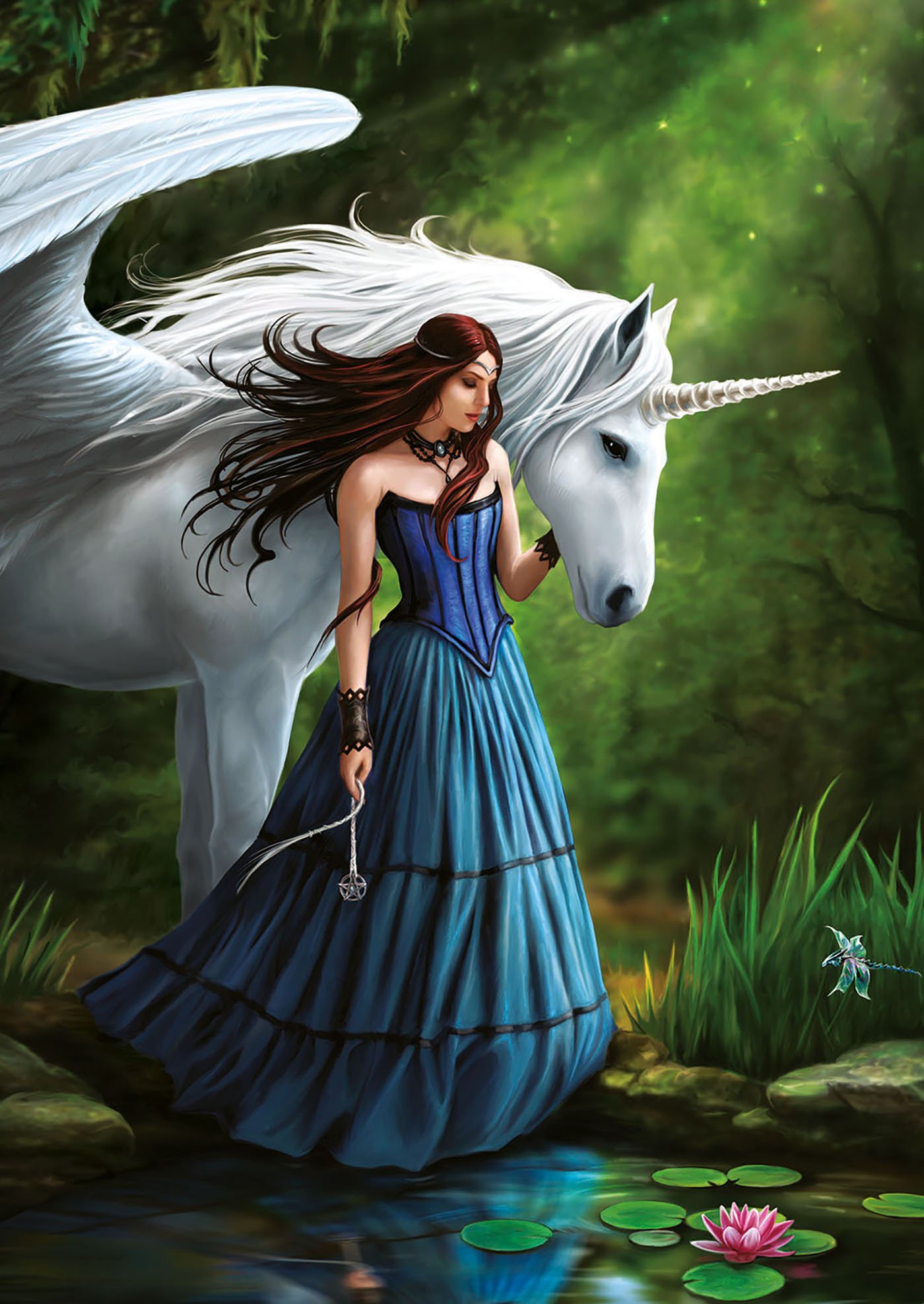 educa-17652-zauberteich-puzzle-500-teile-anne-stokes-fantasy image 2