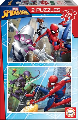 educa-spider-man-kinderpuzzle-2x48-teile-marvel-set-ab-4-jahren image 6