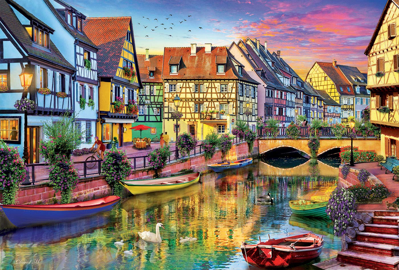 educa-17134-colmar-canal-puzzle-4000-teile-136x96-cm image 2