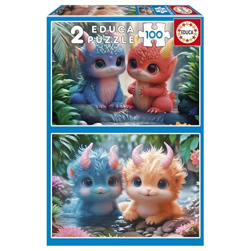 educa-entz-ckende-monster-20224-kinderpuzzle-2x100-teile-ab-6-jahren image 7