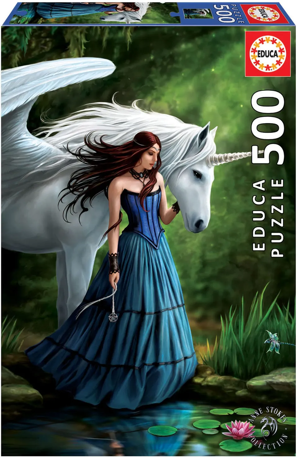 educa-17652-zauberteich-puzzle-500-teile-anne-stokes-fantasy image 1