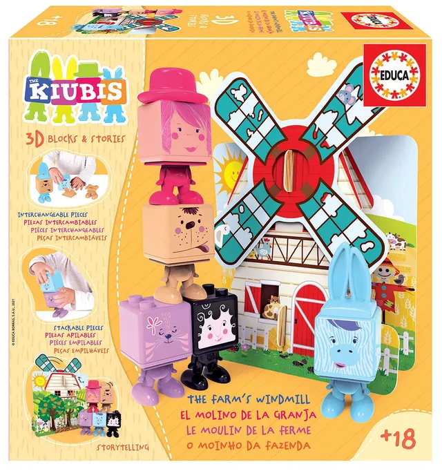 educa-the-kiubis-19223-die-farmm-hle-spielset-6-figuren-ab-18-monate image 1