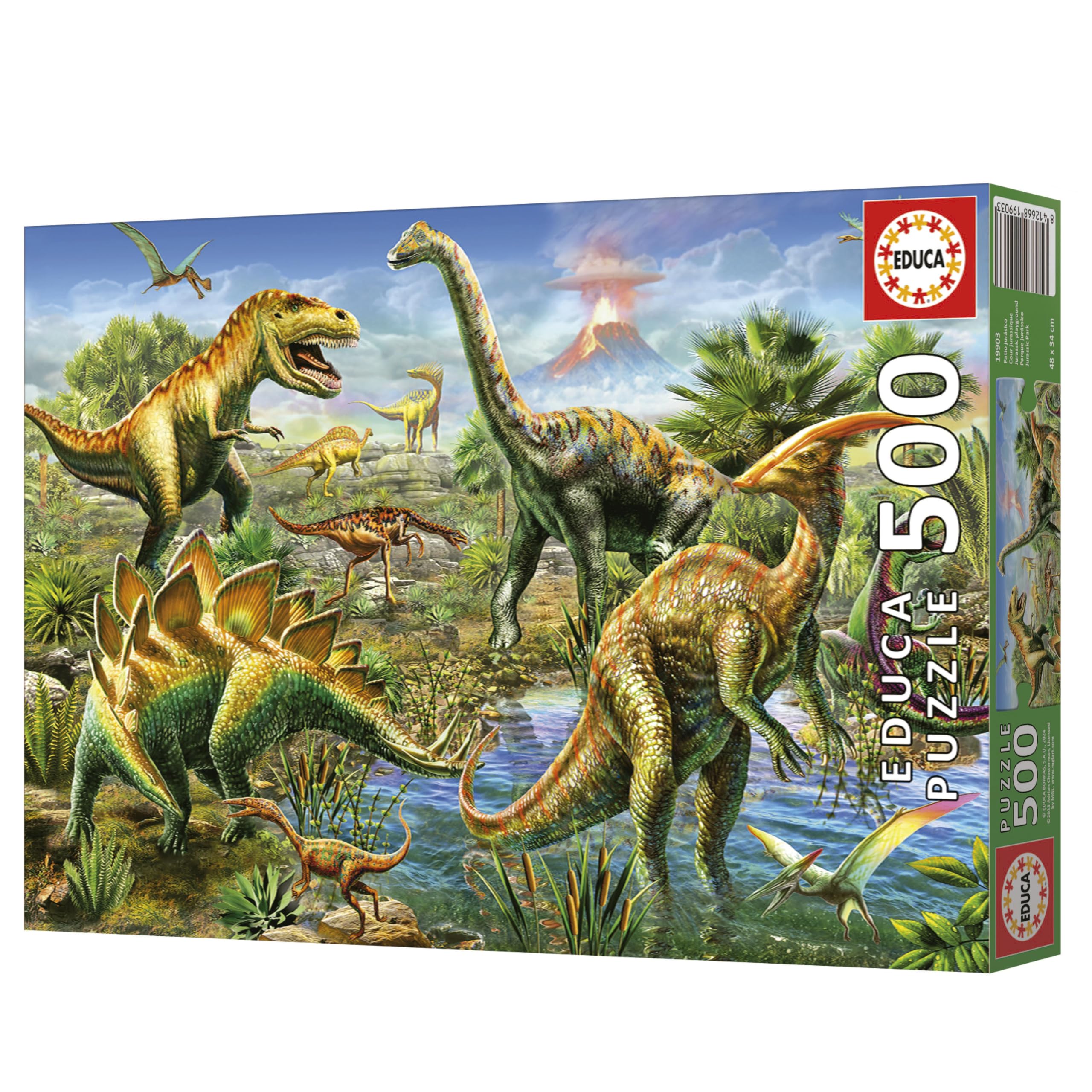 educa-19903-jurassic-park-500-teile-puzzle-dinosaurier image 6