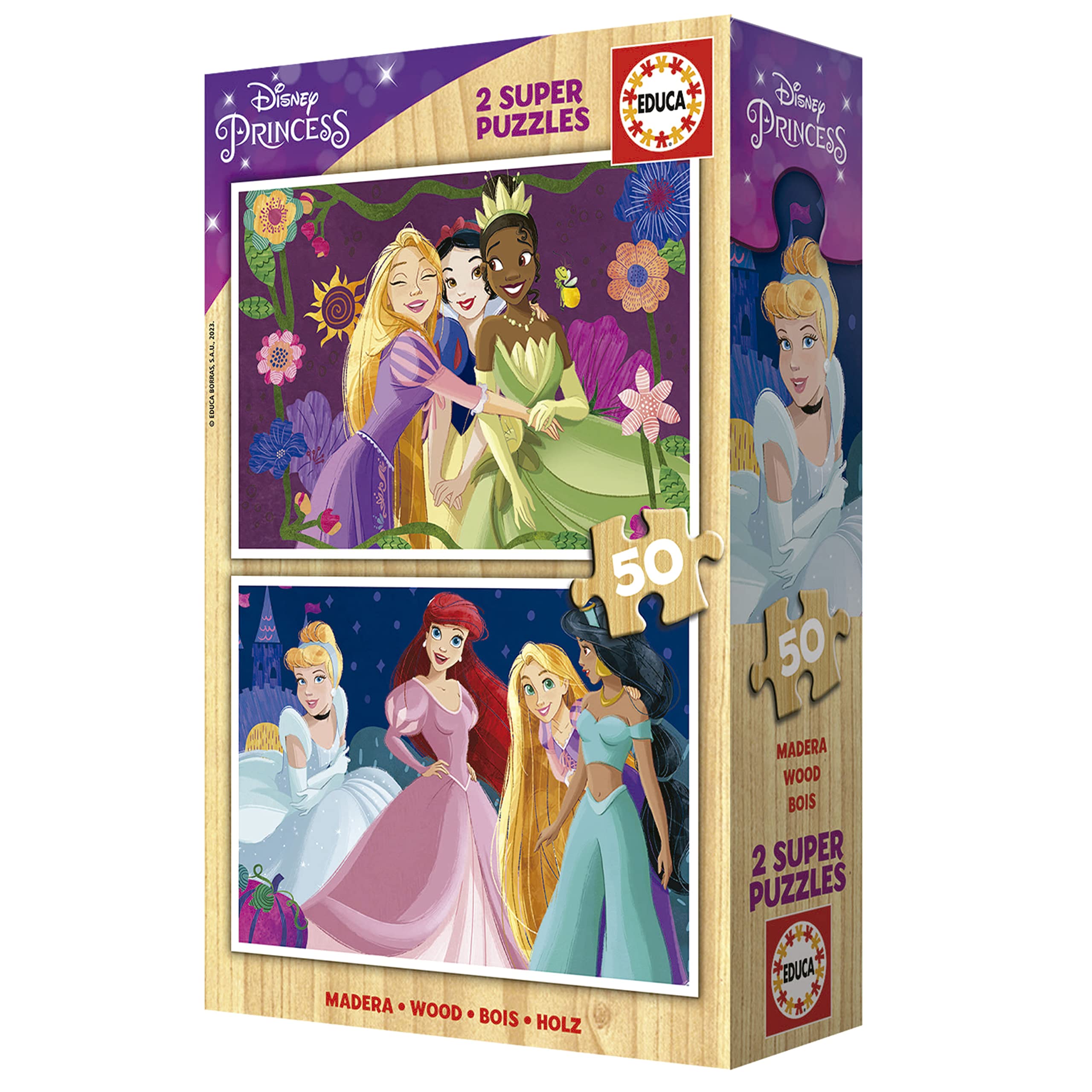 educa-19672-disney-prinzessinnen-holzpuzzle-2x50 image 4