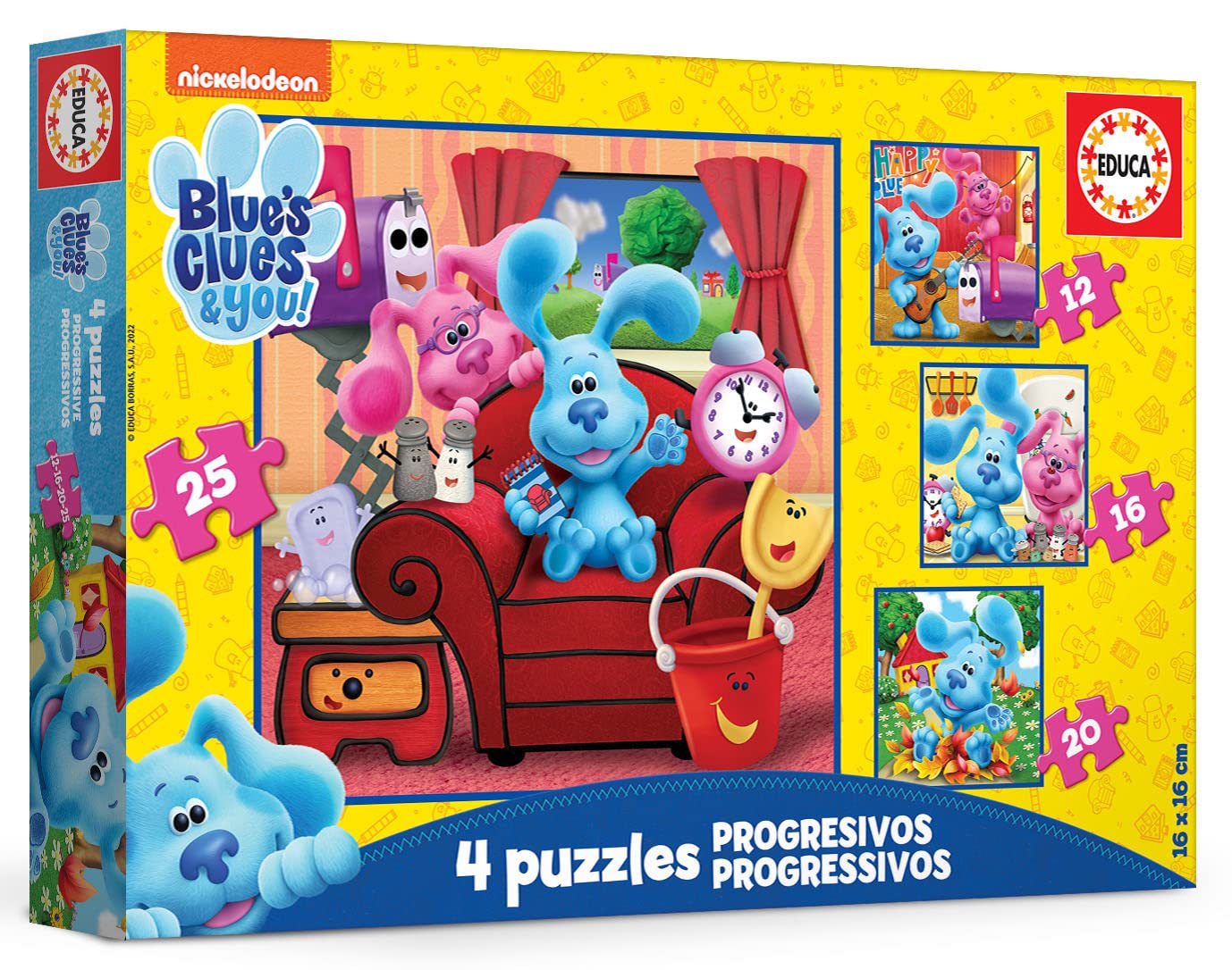 educa-19398-blue-s-clues-you-puzzle-set-4-in-1-ab-3-jahren image 2