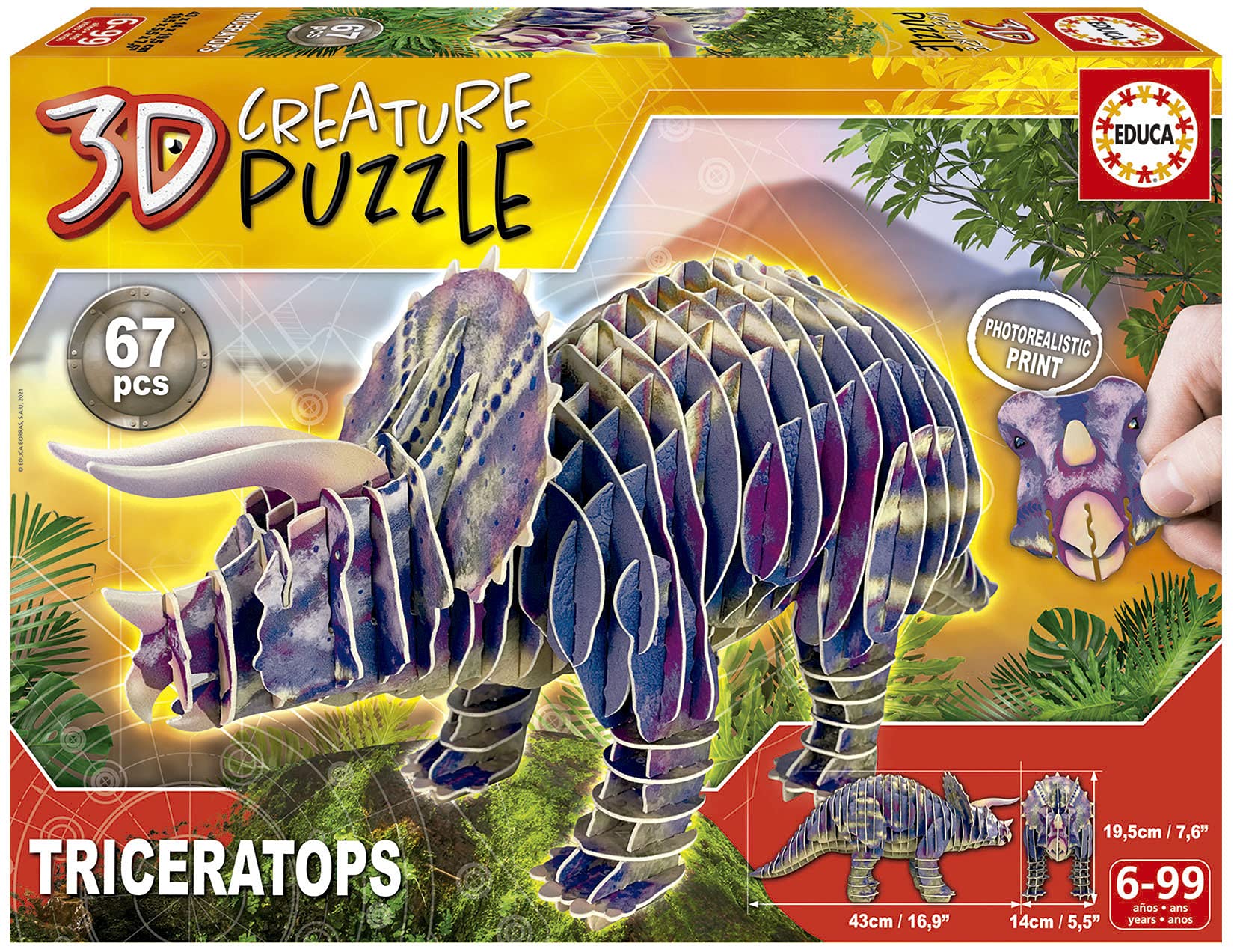 educa-t-rex-19182-3d-puzzle-82-teile-dinosaurier-ab-6-j image 6