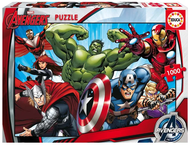 educa-16332-avengers-civil-war-puzzle-2x500-teile image 1