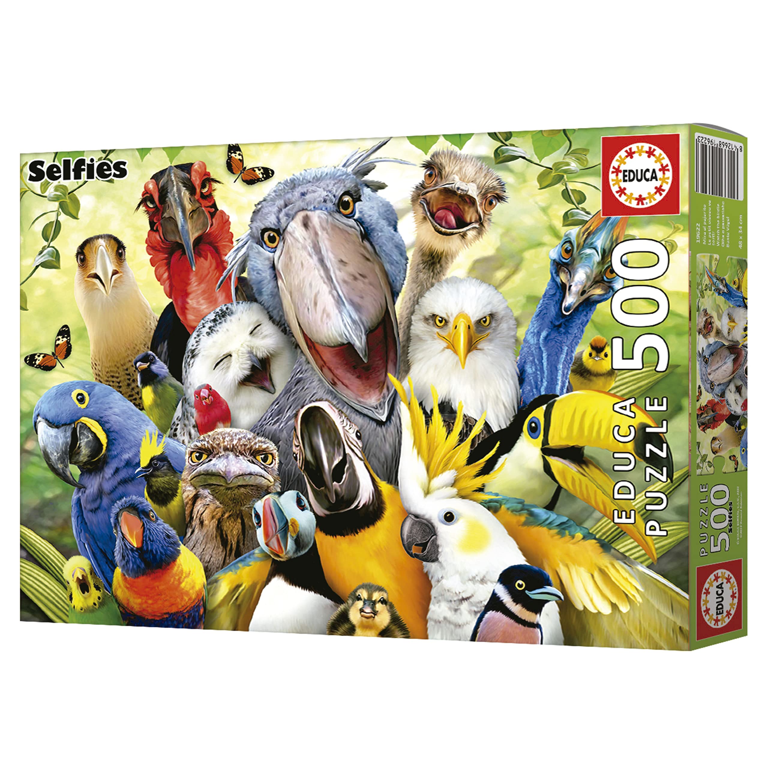 educa-bunte-v-gel-puzzle-500-teile-selfies-papagei-ab-11-j image 4