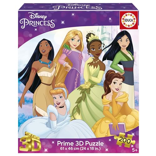educa-disney-princess-3d-puzzle-200-teile-linseneffekt-ab-6-jahren image 6