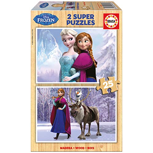 educa-16162-frozen-holzpuzzle-2x25-teile-f-r-kinder image 2