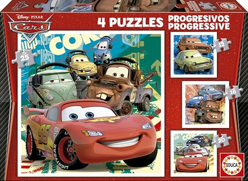educa-cars-4in1-kinderpuzzle-12-25-teile-lightning-mcqueen image 5