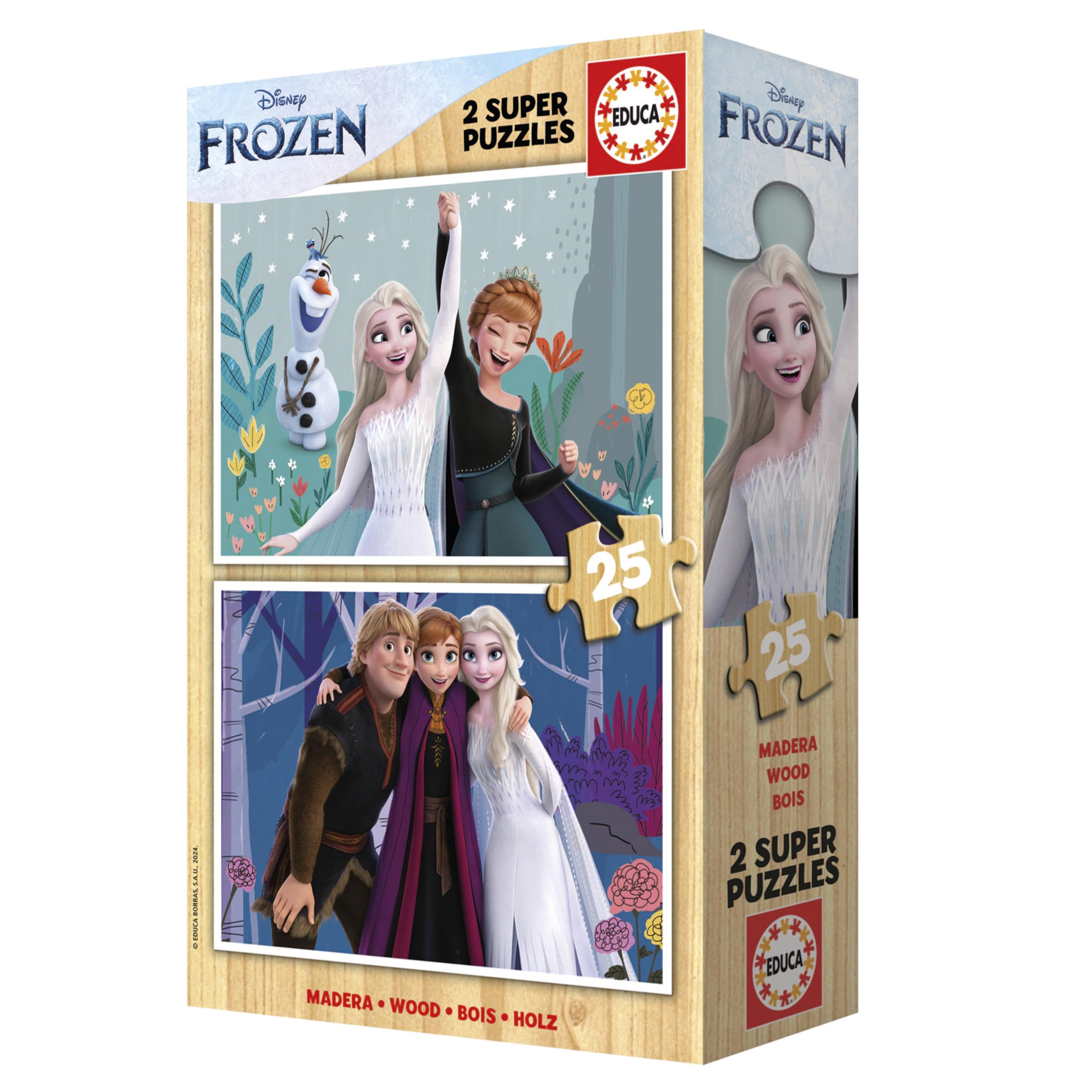 educa-k-nigin-des-schnees-19959-2x25-holzpuzzle-eisk-nigin image 4