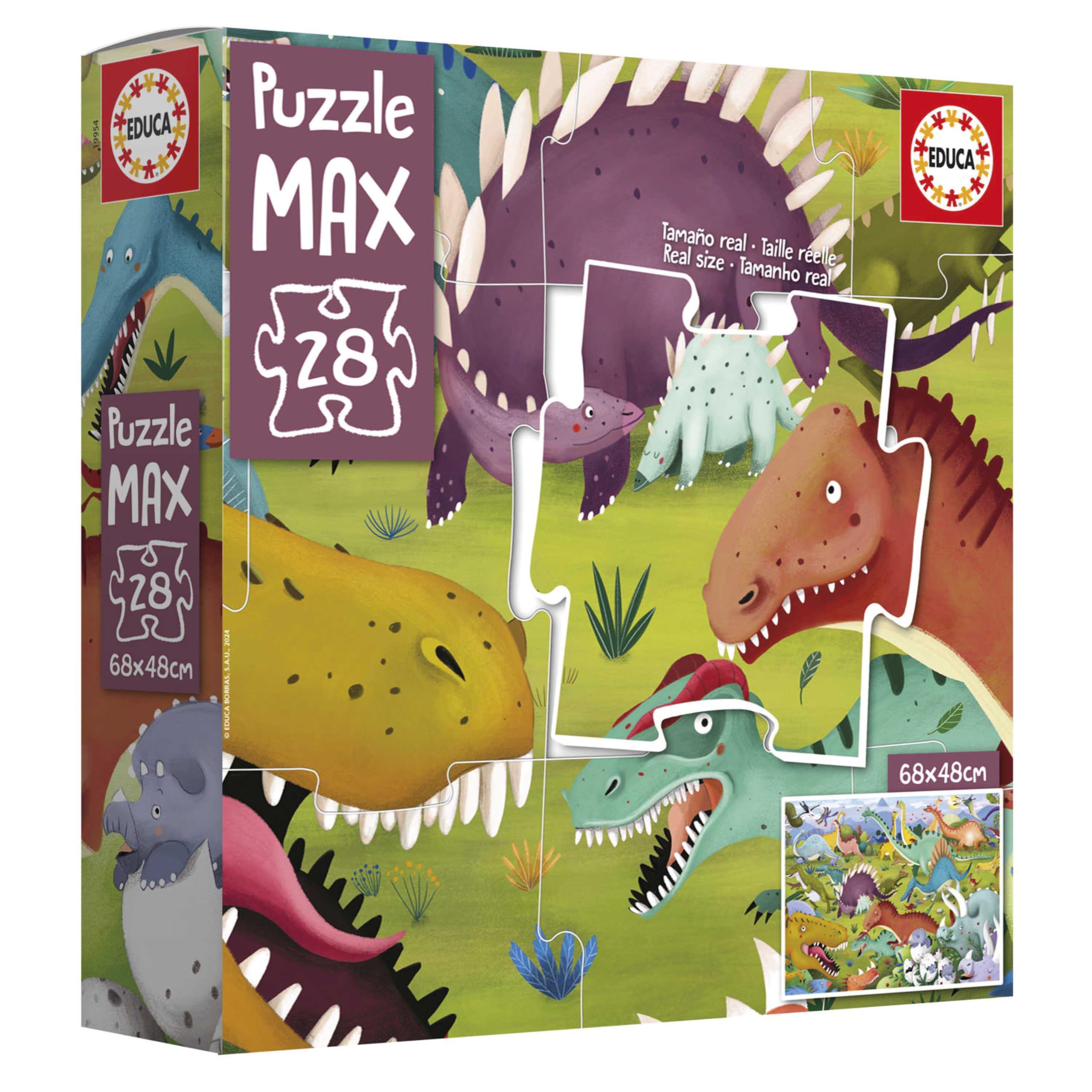educa-puzzle-max-dinosaurier-kinderpuzzle-28-xxl-teile-ab-3-jahren image 4