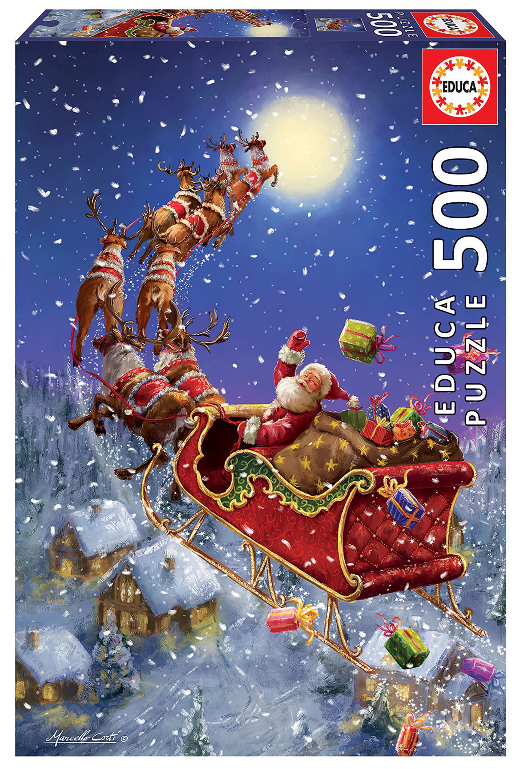 educa-19519-weihnachtsmann-puzzle-500-teile-48x34-cm image 1