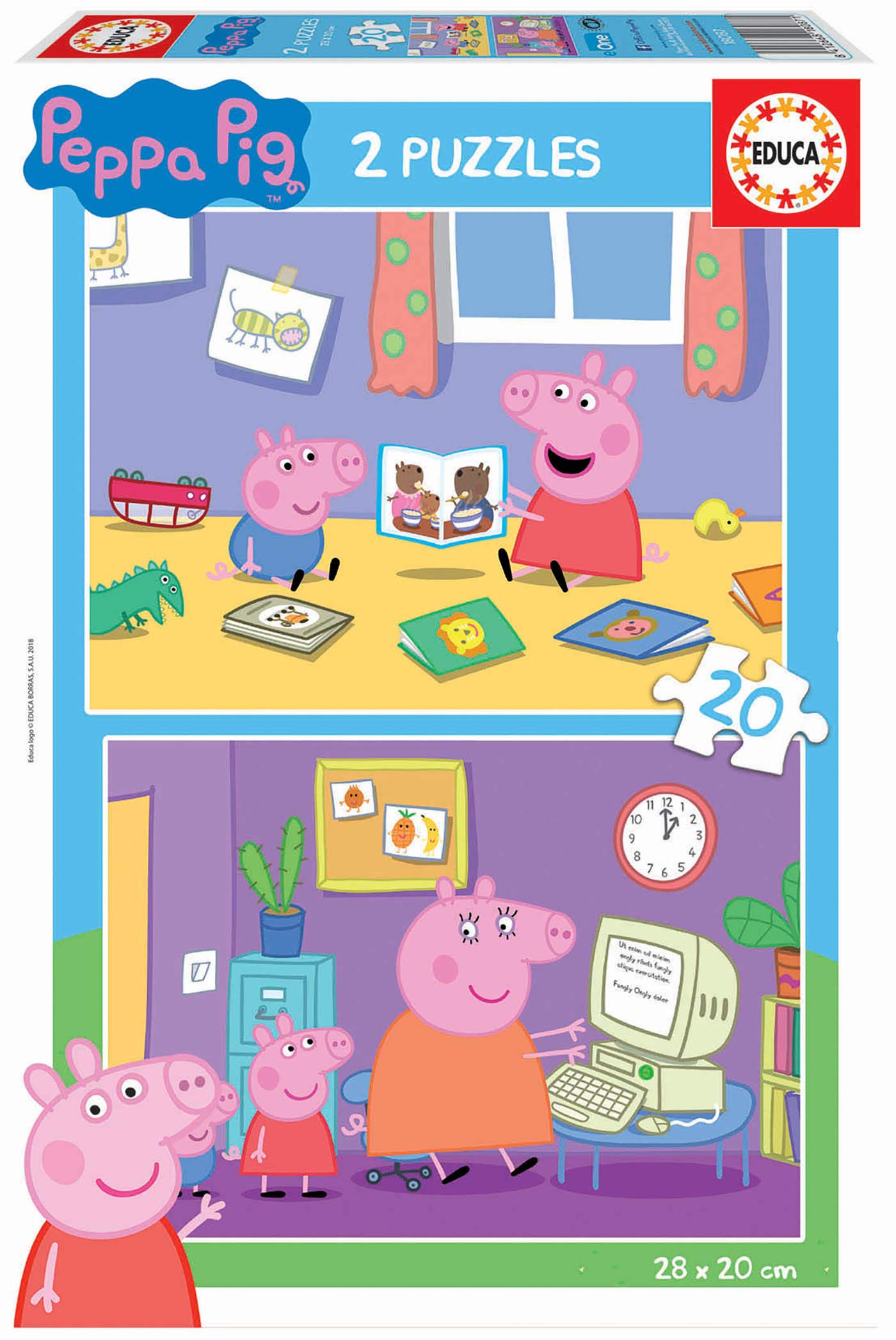 educa-peppa-wutz-puzzle-4in1-20-40-60-80-teile-ab-4-jahren image 5