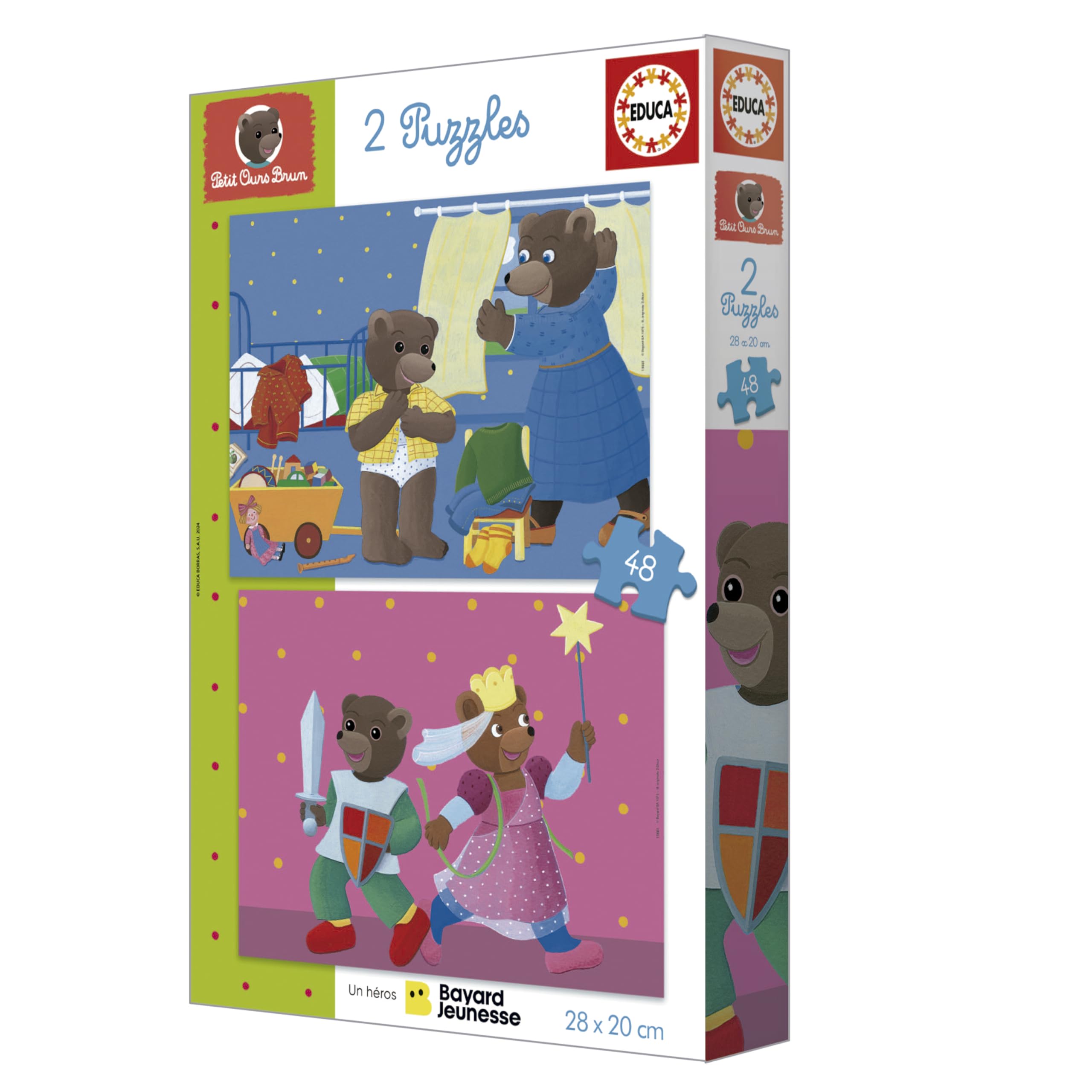 educa-kleiner-braunb-r-kinderpuzzle-2x48-teile-ab-4-jahren image 3