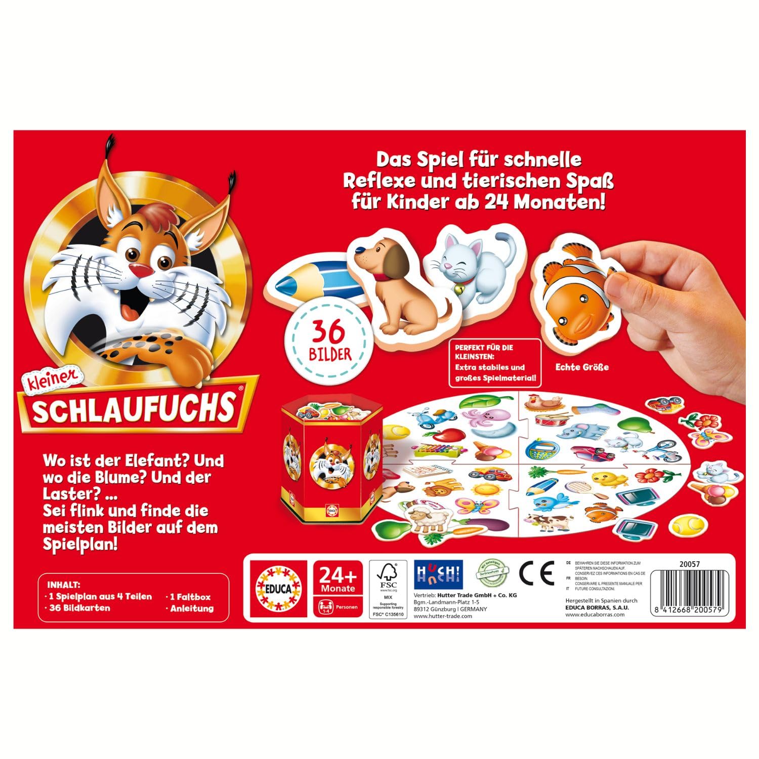 educa-schlaufuchs-kleiner-20057-brettspiel-ab-2-jahren-36-bilder image 7