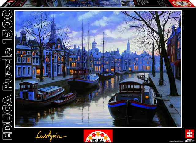 educa-abendd-mmerung-amsterdam-puzzle-1500-teile-lushpin image 1