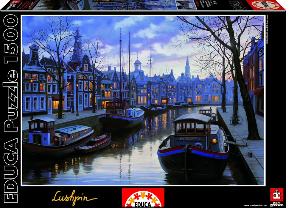 educa-abendd-mmerung-amsterdam-puzzle-1500-teile-lushpin image 1