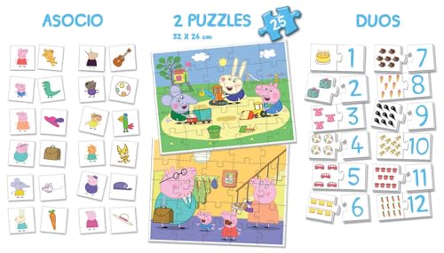 educa-peppa-wutz-4-in-1-superpack-memo-domino-2x25-teile-ab-3j image 6
