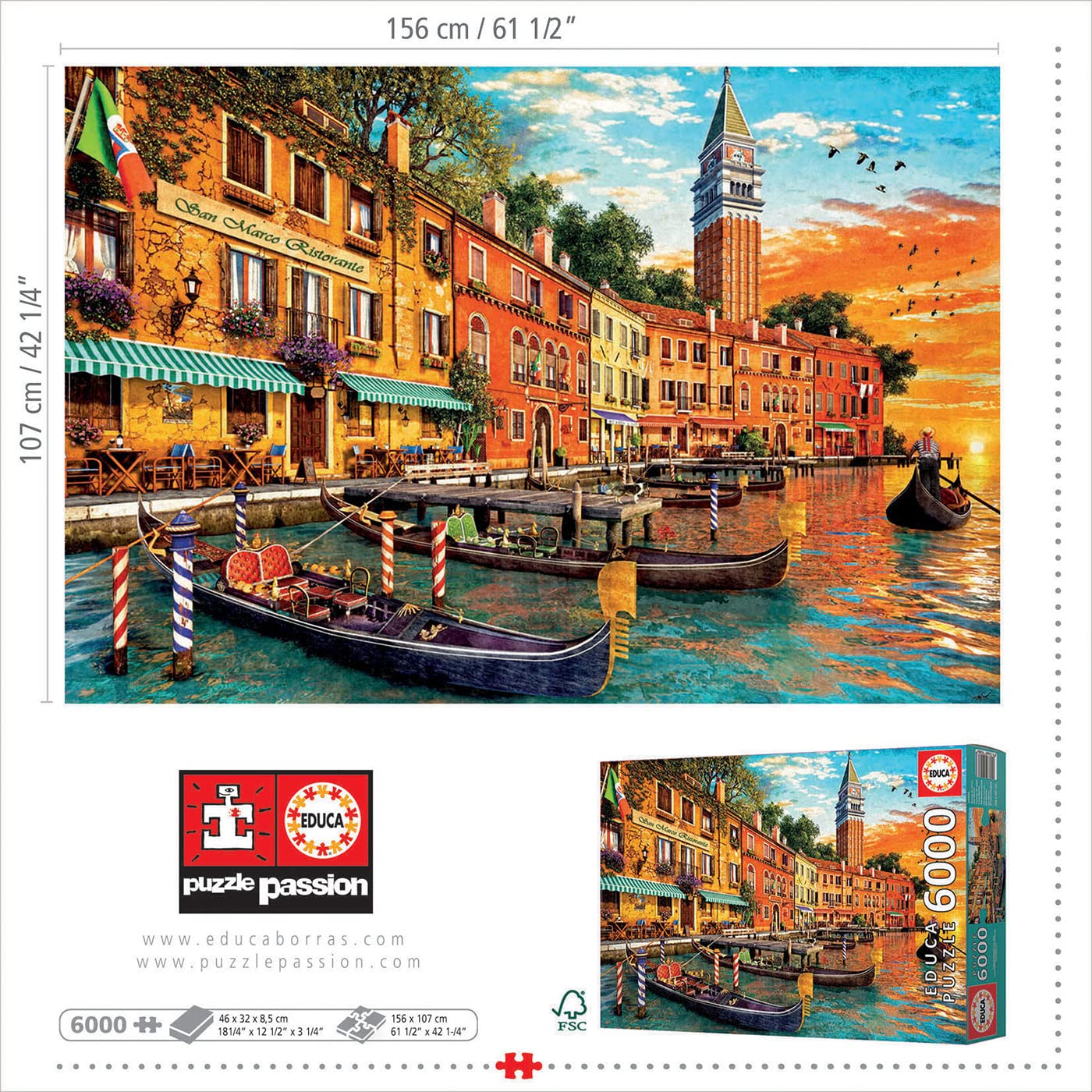educa-san-marco-19286-6000-teile-puzzle-sonnenuntergang image 3